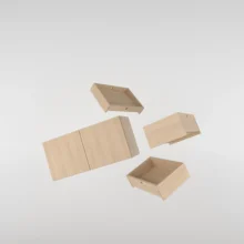 Nu kan je de modula wandkast uitbreiden met accessoires. Een mooie schap of een extra kastelement, de keuze is aan jou. De schappen kan je makkelijk optillen. Het maakt modula spannender door variatie