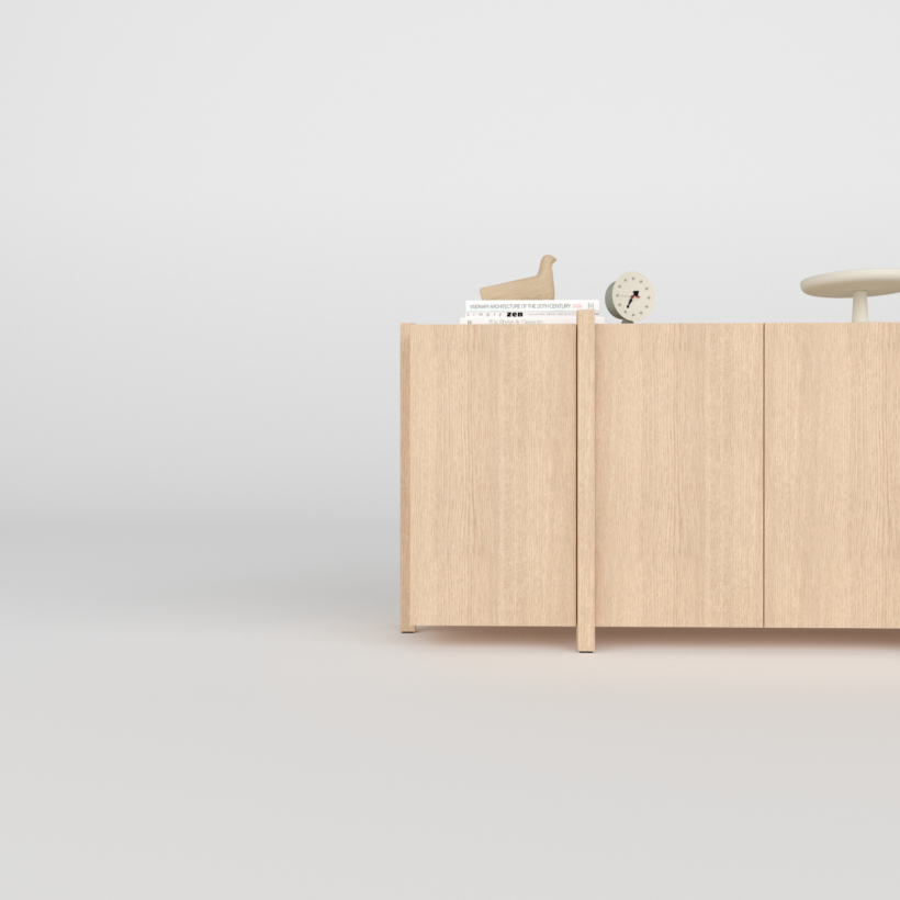 Elegant en Functioneel dat is deze moderne eiken dressoir Sento. Breng stijl en functionaliteit samen met deze moderne houten dressoir. Het ontwerp met genoeg ruimte is perfect voor het opbergen van items die je uit het zicht wilt houden. De kast is gemaakt van massief en gefineerd eiken met een natuurlijke afwerking, waardoor hij moeiteloos past in zowel moderne als Scandinavische interieurs. De verticale staanders geven de wandkast Sento een minimalistische en strakke look, terwijl de stevige constructie zorgt voor stabiliteit. Ideaal voor boeken, decoratie, planten of servies deze kast biedt volop mogelijkheden om jouw interieur een persoonlijke touch te geven. Deze wandkast Sento combineert design en praktisch nut, en is daarmee een echte blikvanger in elke ruimte.