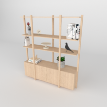 Wandkast Sento 02 Wandkast Sento Elegant, Ruim en Functioneel dat is deze moderne eiken wandkast. Deze kast combineert design en praktisch nut.