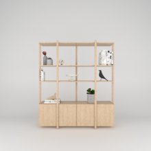 Wandkast Sento Wandkast Sento Elegant, Ruim en Functioneel dat is deze moderne eiken wandkast. Deze kast combineert design en praktisch nut.